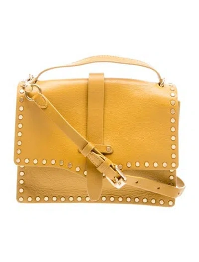 Pre-owned Rebecca Minkoff Leather Top Handle Bag In Yellow