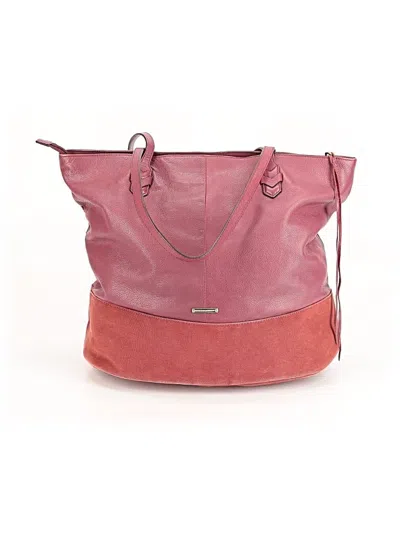 Pre-owned Rebecca Minkoff Leather Tote Bag In Burgundy