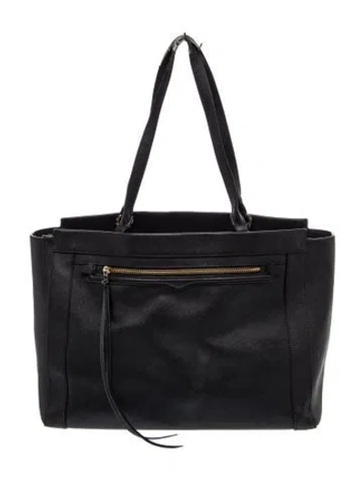 Pre-owned Rebecca Minkoff Leather Tote In Black