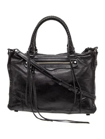 Pre-owned Rebecca Minkoff Leather Tote In Black