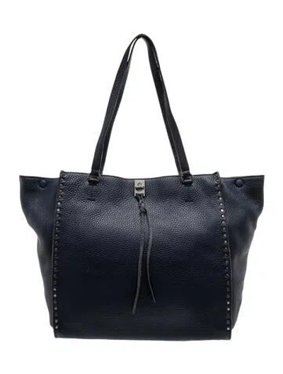Pre-owned Rebecca Minkoff Leather Tote In Blue