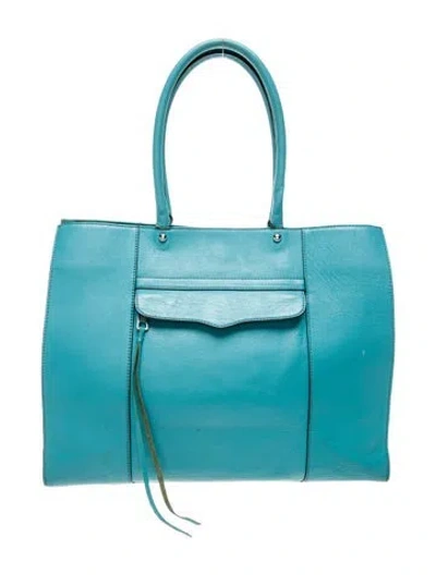 Pre-owned Rebecca Minkoff Leather Tote In Blue