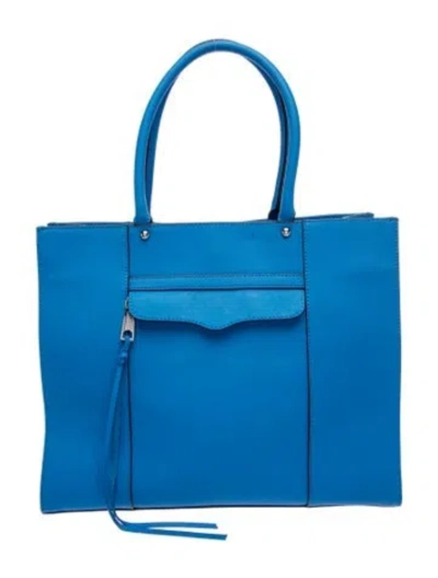 Pre-owned Rebecca Minkoff Leather Tote In Blue