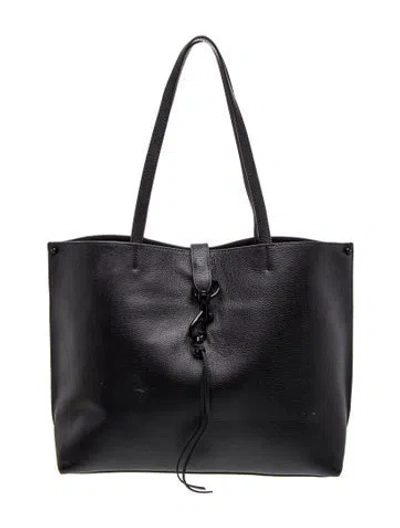 Pre-owned Rebecca Minkoff Leather Tote Medium In Black