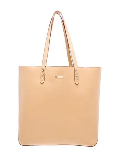 Pre-owned Rebecca Minkoff Leather Tote In Neutral