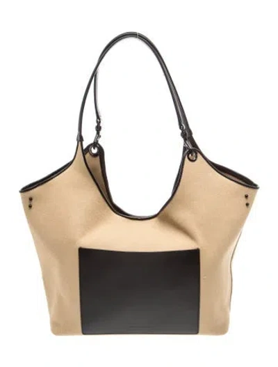Pre-owned Rebecca Minkoff Leather Tote In Neutral