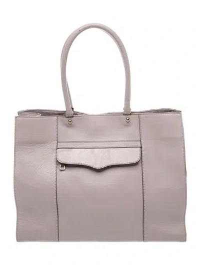 Pre-owned Rebecca Minkoff Leather Tote In Neutral