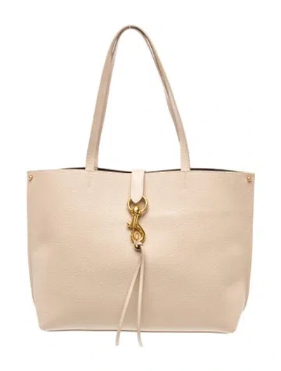 Pre-owned Rebecca Minkoff Leather Tote In Neutral