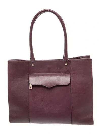 Pre-owned Rebecca Minkoff Leather Tote In Purple