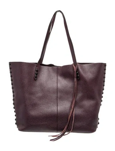 Pre-owned Rebecca Minkoff Leather Tote In Purple