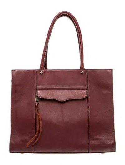 Pre-owned Rebecca Minkoff Leather Tote In Red