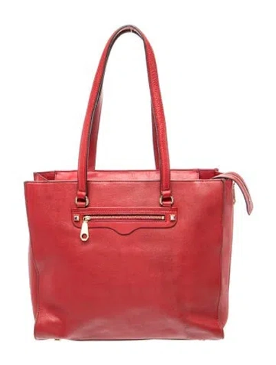 Pre-owned Rebecca Minkoff Leather Tote In Red