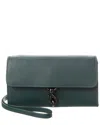 Rebecca Minkoff Leather Wallet On A Chain In Green