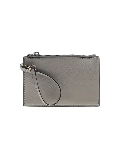 Pre-owned Rebecca Minkoff Leather Wristlet In Gray