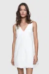 Rebecca Minkoff Leia Bubble Hem Sleeveless Minidress In Bright White