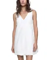 Rebecca Minkoff Leia Bubble Hem Sleeveless Minidress In Bright White
