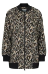 Rebecca Minkoff Leopard Print Bomber Jacket In Leopard