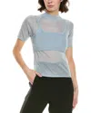 Rebecca Minkoff Leroy Sheer Sweater Set In Blue