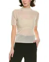 Rebecca Minkoff Leroy Sheer Sweater Set In Gold
