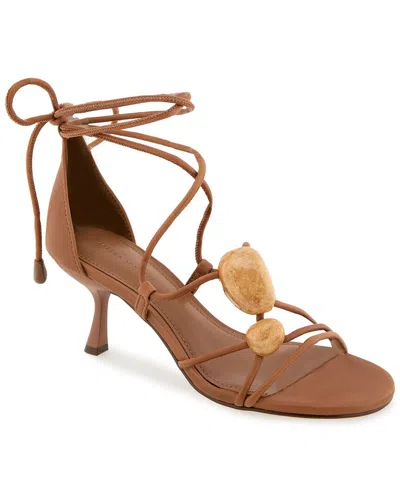 Rebecca Minkoff Lilibet Leather Sandal In Animal Print
