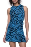 Rebecca Minkoff Lola Intarsia Top In Azure Painted Chevro
