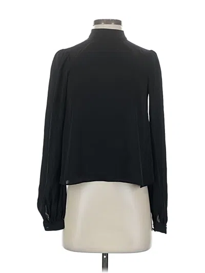 Pre-owned Rebecca Minkoff Long Sleeve Blouse In Black