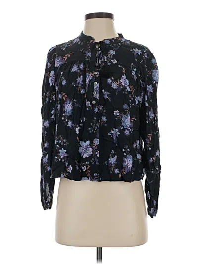 Pre-owned Rebecca Minkoff Long Sleeve Blouse In Black
