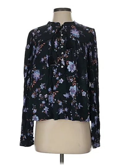 Pre-owned Rebecca Minkoff Long Sleeve Blouse In Black