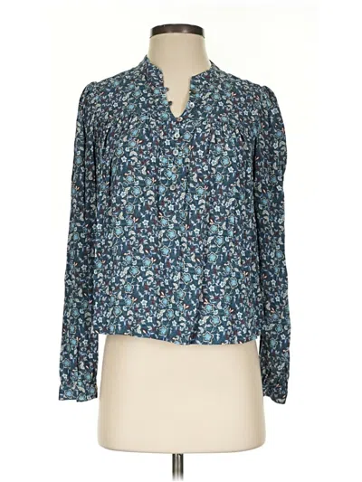 Pre-owned Rebecca Minkoff Long Sleeve Blouse In Blue