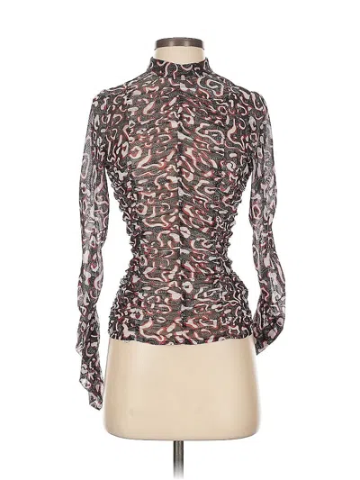 Pre-owned Rebecca Minkoff Long Sleeve Blouse In Brown