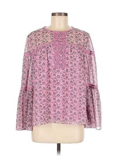 Pre-owned Rebecca Minkoff Long Sleeve Blouse In Pink