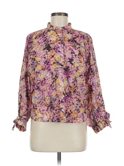 Pre-owned Rebecca Minkoff Long Sleeve Blouse In Purple