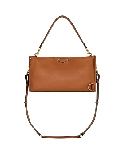 Rebecca Minkoff M. A.b. Medium Leather Shoulder Bag In Brown