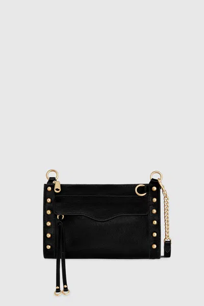 Rebecca Minkoff M.a.b. Crossbody With Studs Bag In Black