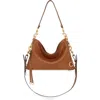 Rebecca Minkoff Mab Zip Leather Crossbody Bag In Caramello