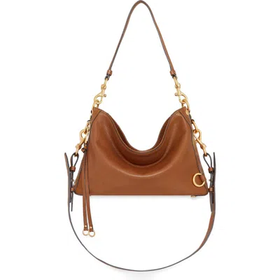 Rebecca Minkoff Mab Zip Leather Crossbody Bag In Caramello