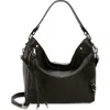 Rebecca Minkoff Mab Leather Hobo Bag In Black