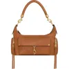 Rebecca Minkoff Mab Leather Shoulder Bag In Brown