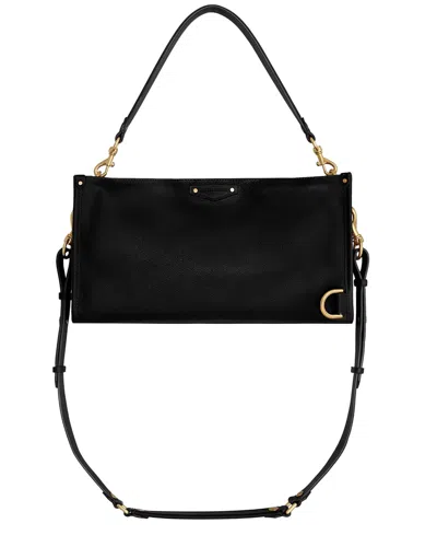 Rebecca Minkoff Mab Medium Leather Crossbody Handbag In Black