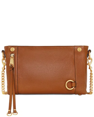 Rebecca Minkoff Mab Mini Leather Crossbody In Brown