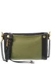 Rebecca Minkoff Mab Mini Surplus Canvas & Leather Crossbody In Green