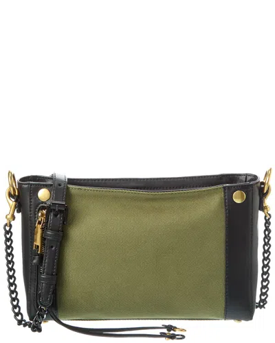 Rebecca Minkoff Mab Mini Surplus Canvas & Leather Crossbody In Green