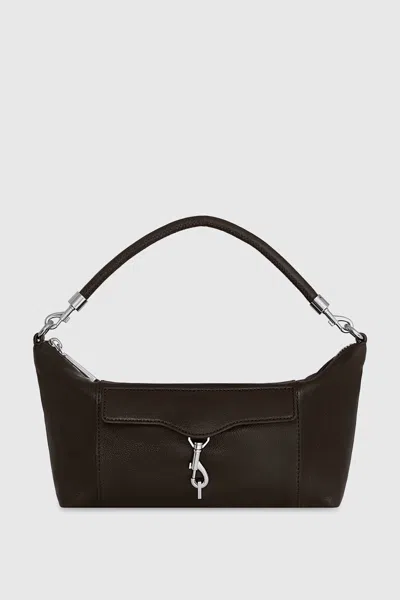 Rebecca Minkoff M.a.b. Nano Shoulder Bag In Dark Brown