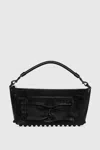 Rebecca Minkoff M.a.b. Nano Shoulder With Dome Studs Bag In Black
