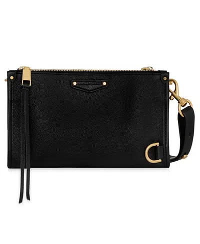 Rebecca Minkoff Mab Small Leather Crossbody Handbag In Black