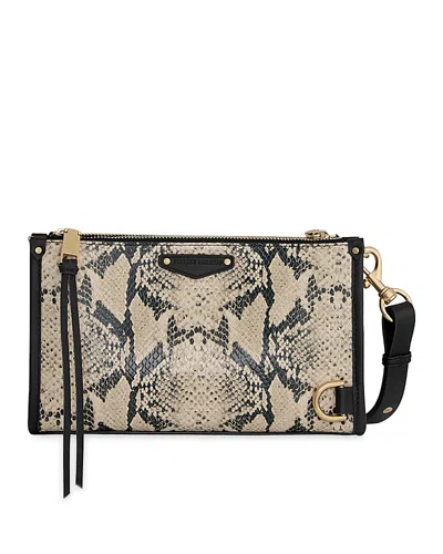 Rebecca Minkoff Mab Small Snake Embossed Leather Crossbody Bag In Animal Print