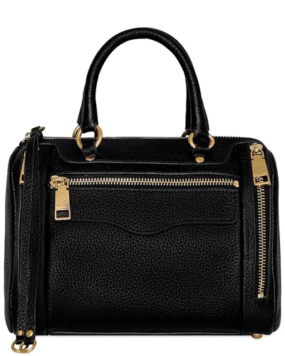 Rebecca Minkoff M.a.b. Small Speedy Leather Crossbody In Black