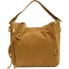 Rebecca Minkoff Mab Suede Hobo Bag In Honey