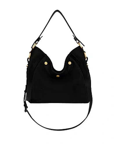 Rebecca Minkoff M.a.b. Surplus Small Leather Hobo Bag In Black