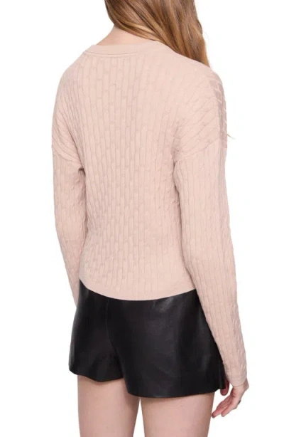 REBECCA MINKOFF REBECCA MINKOFF MACKIE COTTON CABLE SWEATER